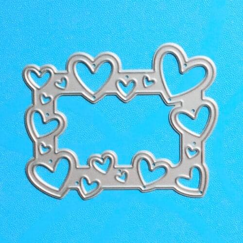 YLCD747 Love Frame Metal Cutting Dies For Scrapbooking Stencils DIY Album Cards Decoration Embossing Folder Die Cuts Template