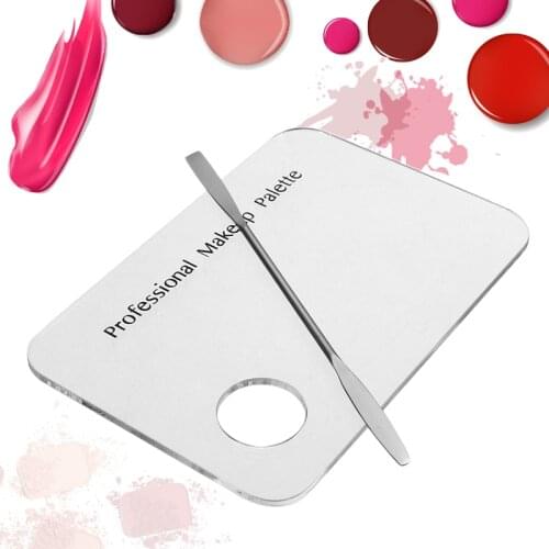 1pc Acrylic Mixing Paint Draw Nail Art Watercolor Plastic Palette Tray Showing Shelf Acrylic palette Nail Art & Tools Hot 2020
