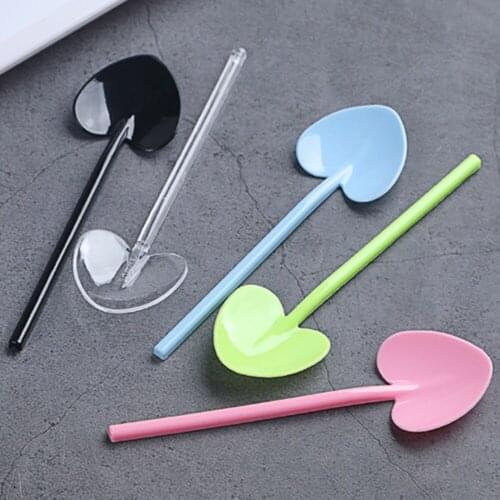 100Pcs Disposable Spoons Plastic Ice Cream Dessert Yogurt Pudding Shovel Shape Scroop Kitchen Cutlery Tableware Party Supplies
