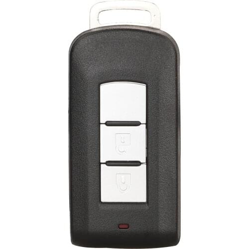 Bilchave 2 Buttons Remote Car Key Shell Fob For Mitsubishi Lancer Outlander ASX 2008-2016 With Uncut Blade Replacement