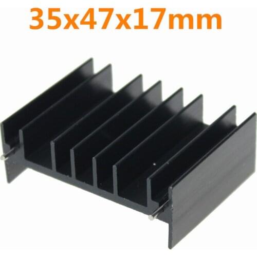 50 Pieces/lot 35x47x17mm IC Radiator MOS Cooler Extruded Heat sink