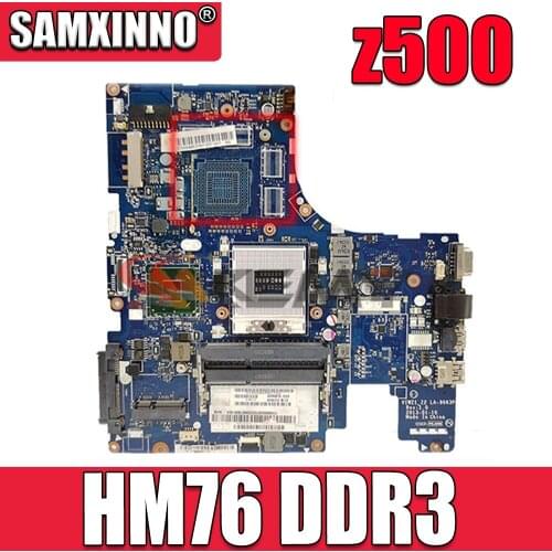 Akemy Laptop Motherboard for Lenovo Ideapad z500 Series S989 La-9063p 90001767 HM76 DDR3 Main board DVD connector 10 PIN