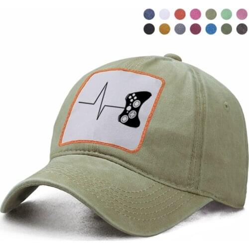Baseball Cap Heartbeat Of Game Gaming Dad Solid Trucker Snapback Bone Hat Harajuku Hip Hop Woman Berets Ponytail Caps Gorras
