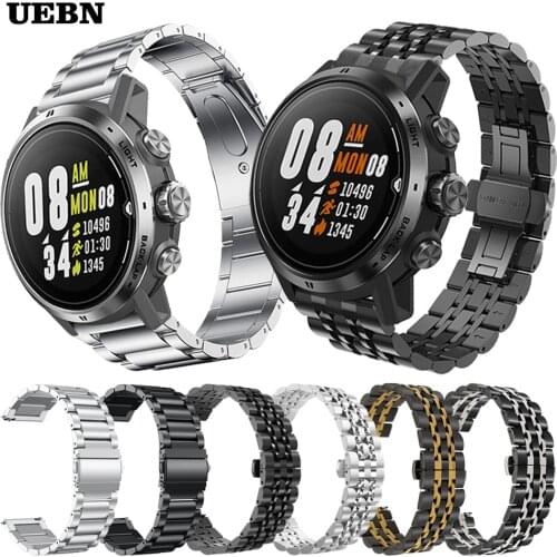 UEBN Classic Metal stainless steel Wrist Band For COROS APEX Pro Smartwatch Strap for COROS APEX 42mm 46mm Bracelet Watchbands