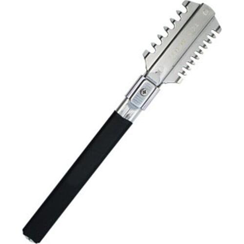 Double Side Salon Household Stainless Steel Shaving Tonsure Razor Rest for Hair Thinning Bang E211