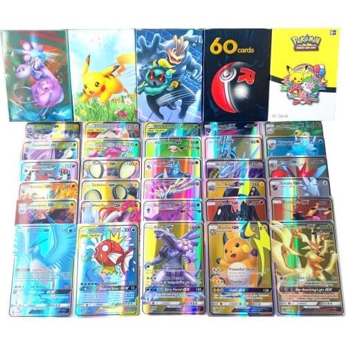 Pokemon Cards 20-300Pcs Pokemon 100Vmax EX TAG 300 GX Best Selling Children Battle English Version Game Tag Team Shining Card