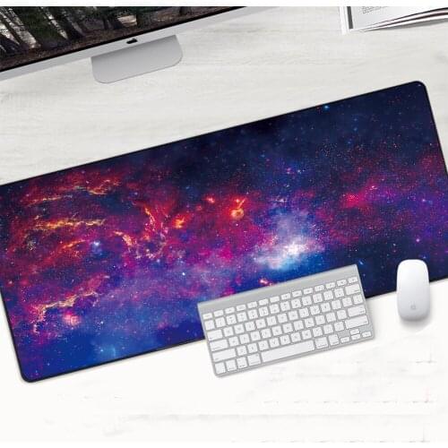 Space Mat Universe Art Mouse Pad Gaming Mouse Pad XXL Large Gamer to Keyboard Mice Pad Computer Desk Play Mats Accessories PC