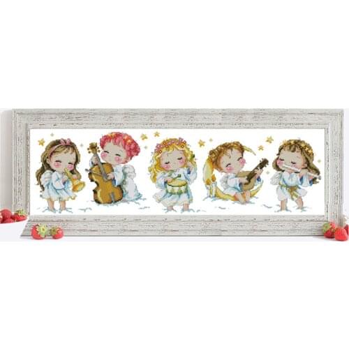 G141 Stitch Cross Stitch Kits Craft Packages Cotton Fabric Floss Counted New Designs Needlework Embroidery Cross-Stitching