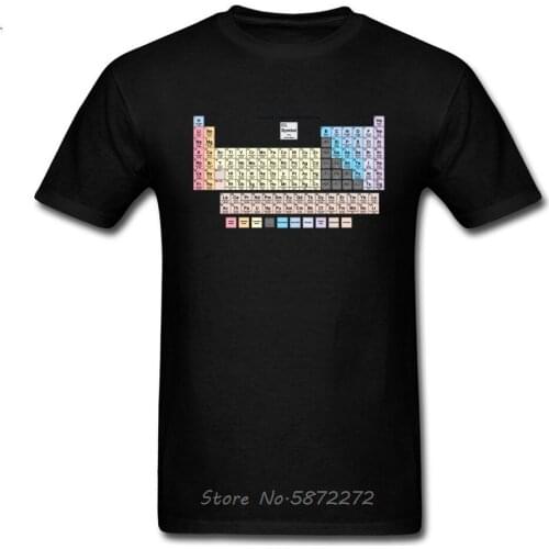 Nh O-G Periodic Table Element Names Printed T Shirt Chemistry Theory New Tshirt Cotton April FOOL DAY Fashionable T-Shirt Men