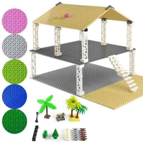 Double-sided Base Plates 32*32 Plastic Small Bricks Plate Compatible Classic Dimensions Building Blocks Construction Pillar Toys