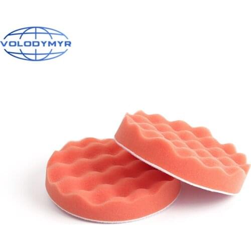 Polishing Pad for Car Polisher Polish Sponge 5inch 2pcs Wavy Auto Accessorie Detailing Clean Remove Dents Body Repair Tool