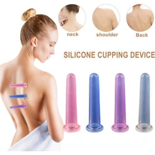 Full Body Massage Cup body Health care Silicone Massage Vacuum Neck Face Back Body No.4 Cup Anti Cellulite Body Relax Cup
