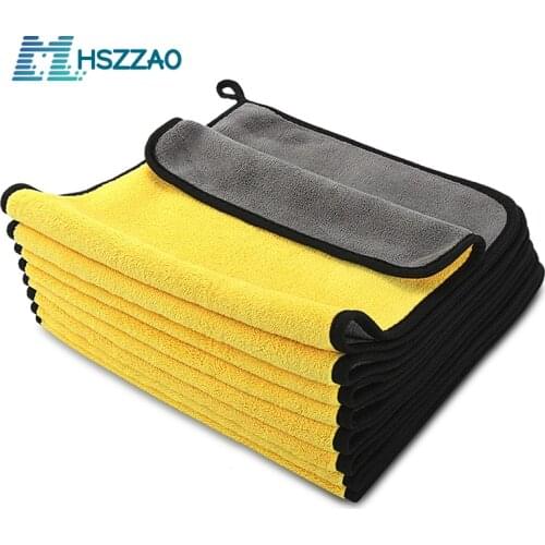 30x30/60CM Car Wash Microfiber Towel Car Cleaning Drying Cloth Hemming Car Care Cloth Detailing Car Wash Towel For Toyota