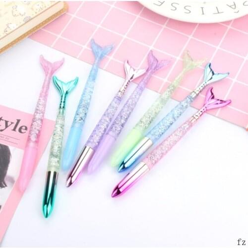 200 Pcs Mermaid Gel Pen Neutral Pens Quicksand Tender Signature Pen Student Gift School Supplies