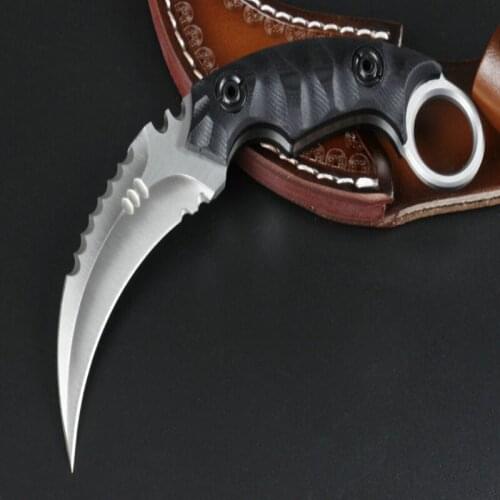 Dragon Claw Sand and Stone Wash edition Black G10 handle D2 sharp Blade Tactical Folding Outdoor Camping Survival EDC Tool