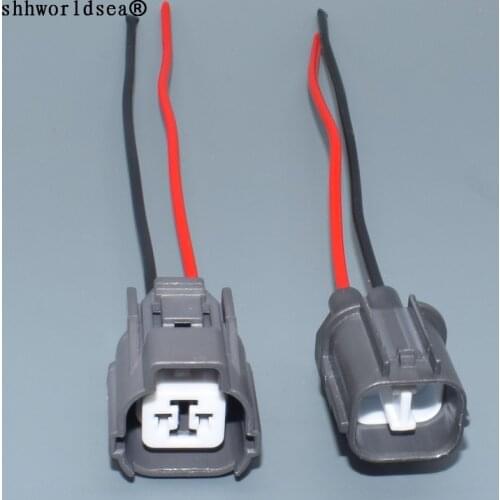 Shhworldsea 2 Pin male female Rear door lock motor horn plug auto connector for BYD BUICK Honda CITY 6181-0070 6189-0129