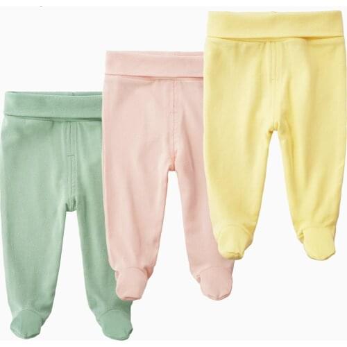 Newborn baby Pants Unisex Solid Loose Baby Girl Clothes Autumn Casual HaremPants Cotton Broadcloth Infant-clothing Elastic Waist