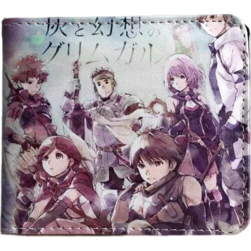Cute Cartoon Anime Grimgar of Fantasy and Ash Wallet Fashion PU Leather Purse Cosplay Short Wallets Gift