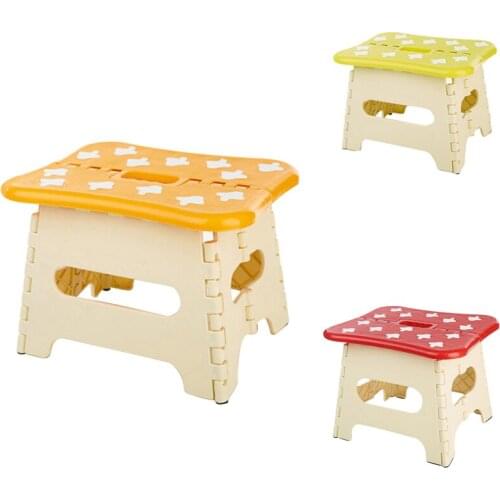 Folding Step Stool Portable Chair Seat for Home Bathroom Kitchen Garden Camping Kids Handle Portable Small Bench