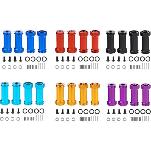 1set 12mm Metal Wheel Hub Hex Adapter Long 30mm Extension Combiner Coupler for 1/10 Traxxas Slash 4X4 HQ727 RC Car Upgrades Part
