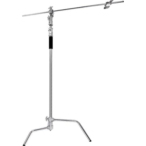 3.2m Photography light Stand Stainless Steel Magic Legs C-frame for Video Light Bracket Foldable Iron Lightstand with 1.3m Rail
