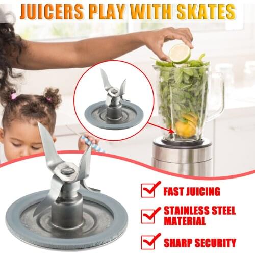 4 Juicer Blades Stainless Steel Blade with Gasket Ring Ice Fruit Crusher Cutter Blender OSTER 4961 Juicer Replacement Part