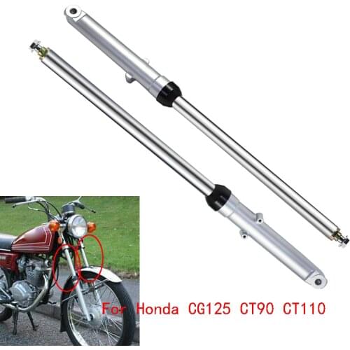 Motorcycle Trail Front Fork Tubes Shocks Absorber 27" For Honda CG125 CT90 CT110 CT 90 110 Motorcycle Trail Bike