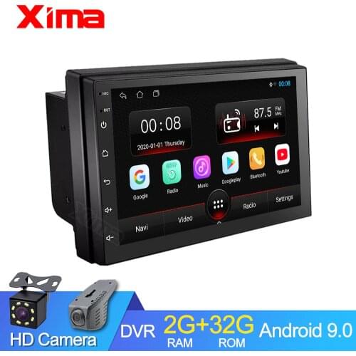 XIMA RAM 2G Car Android 9.0 2 Din Car auto Radio Multimedia Player For Toyota Nissan Kia VW Hyunda Ford no 2in dvd with car dvr