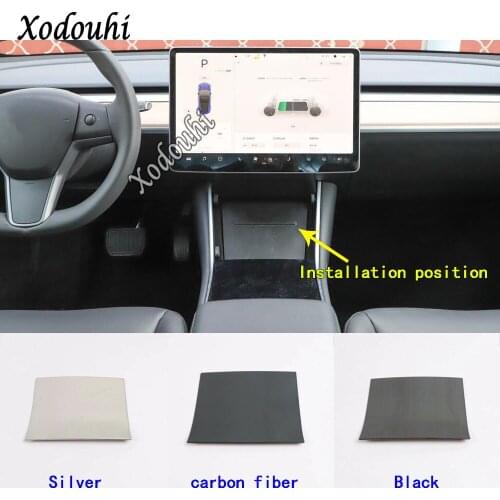 For Tesla Model 3 Model3 2018 2019 2020 Car Cover Control Socket Charge Cigarette Smoke Lighter Switch Frame Lamp Stick Trim