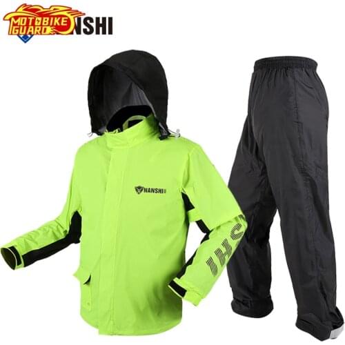 Motorcycle Waterproof Rainproof Raincoats Motocross Raincoat Follows Rain Suit Cape Motorbike Man Adults Scooter Rider Rain Suit