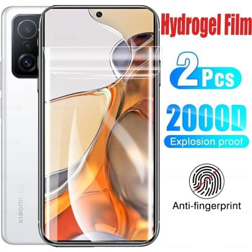 2PCS Full Cover Hydrogel Film For Xiaomi 11T Pro Safe Phone Film Screen Protective Film Xiami 11 T 11T Pro 6.67 inch Not Glass
