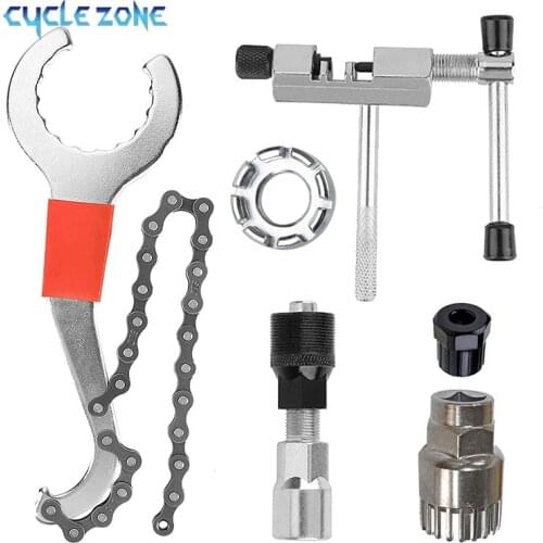 Bicycle Tools Kits Crank Puller/Chain Splitter Cutter Breaker/Flywheel Remover/Spoke Wrench/Bike Repair Accessories for MTB Bike