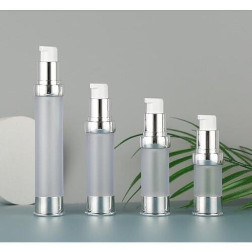 New design : 30ml frosted airless bottle with UV silver pump and bottom,lotion bottle used for Cosmetic Container
