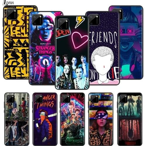 Stranger things For OPPO Realme 2 3 3i 5 5S 5i 6 6S 6i 7 7i Narzo 10 20 Pro Global Silicone Black Soft Phone Case