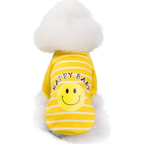 Dog Clothes for Small Dogs Cute Printed summer Pets tshirt Puppy Dog Clothes Pet Cat Vest Cotton T Shirt Pug Apparel Costumes