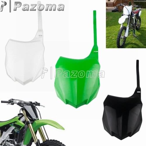 Plastic Motocross Front Number Plate Motorcycle Name Number Plate For Kawasaki KX450F 2013-15 KX250F 2013-16 Dirt Bike Enduro