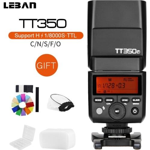 Godox TT350C TT350S TT350N TT350O TT350F TT350P Mini Portable Flash TTL HSS Speedlite For Sony Nikon Canon Olympus Fuji Pentax