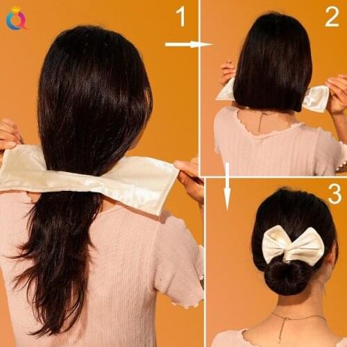 Hair Accessories Women 2021 New Scrunchies Hair Scarf Hair bands Deft Bun Bowknot Headbands Braiders