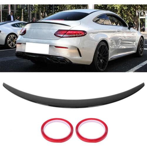 Trunk Lid Spoiler Glossy Black for AMG Style Fit for Mercedes-Benz C-Class C205 Coupe A205 2015 2016 2017 2018 2019 2020 ABS