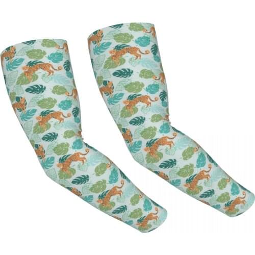 Cycling Sunscreen Anti-UV Arm Sleeves Ice Silk Fabric Basketball Outdoor Volleyball Sport Fitness Sleeves