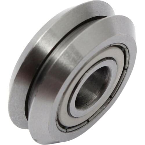 W1 Deep V Groove W-rail Guide Line Track Pulley Rollers Ball Bearings SteelModel:W1