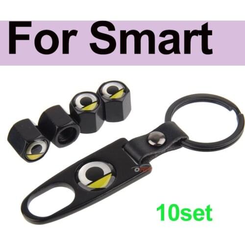 10set Car Accessory Smart Logo Auto Rim Tire Valve Caps Cover Dust-proof for Mercedes Benz for AMG for W204 W124 W201 W202 W212