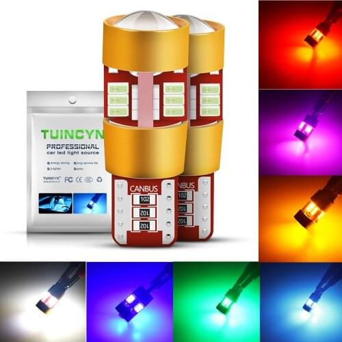 2x T10 Led Canbus W5W Car Interior Light Bulb For Peugeot Partner 2010 2011 206 207 307 SW 607 406 407 308 3008 2011 2012 2008