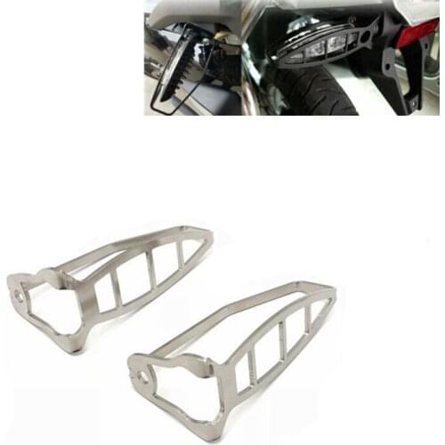 2pcs Motorcycle Silver Front Turn Signal Light Lndicator Lamp Cover Protector Guard For BMW R nine T F800 R GT GS HP4 S1000R