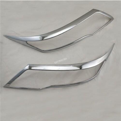 ABS Chrome plated Head Light Lamp Cover Trim For Toyota Rush 2018 2019 Car Styling Accessory