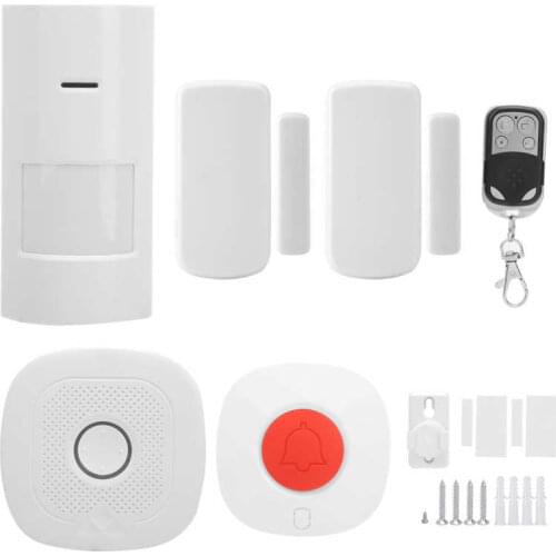 Security Infrared Alarm Door Magnetic Sensor Door Bell with Remote Control Works for Tuya EU Plug 100-240V