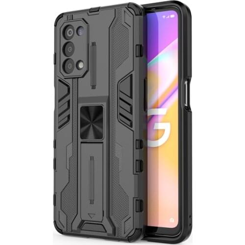 Magnetic Kickstand TPU Bumper Armor Shockproof Case For OnePlus Nord N200 5G Lens Protection Hard PC Back Cover Coque Fundas