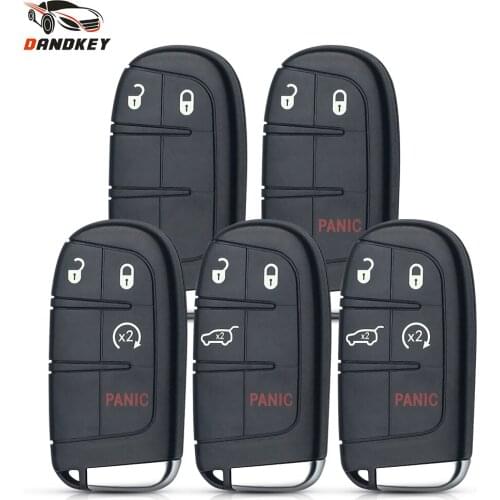Dandkey 2/3/4/5 Buttons Smart Remote Car Key Shell For Chrysler Dodge Journey 2011-2015 Keyless Fob Case With Emergency Blade