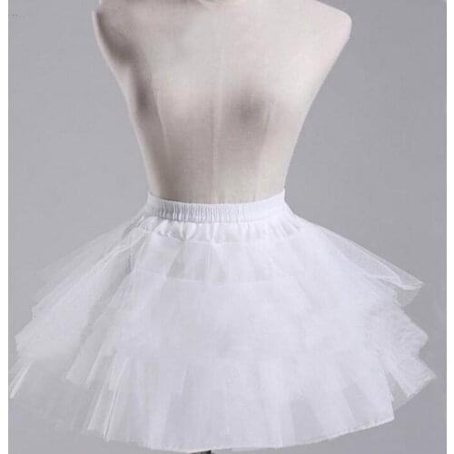 Enaguas de 3 capas para niñas, vestido de flores, crinolina, para niñas pequeñas/niños/enaguas de niño Girls' petticoat