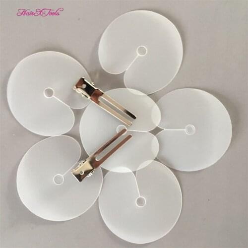Fusion Protector Hair Extension Installation Heat Shield Disc 50pcs per lot Single Hole For Pre Bonded Template free 2unit clips